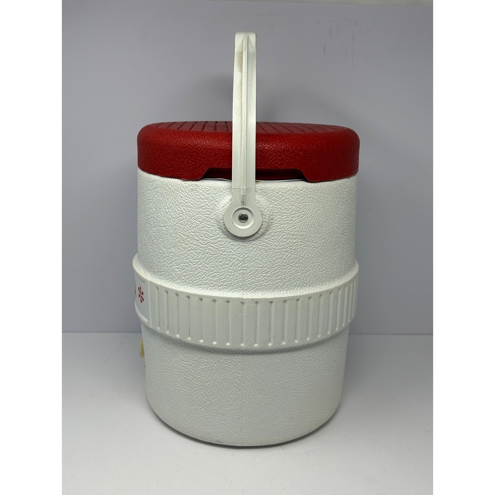 Vintage IGLOO 2 Gallon Water Drink Cooler Jug Red W/ Handle & Spout - Picture 2 of 7